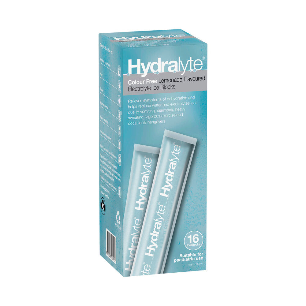 Hydralyte Ice Block Lemonade - 16 pack