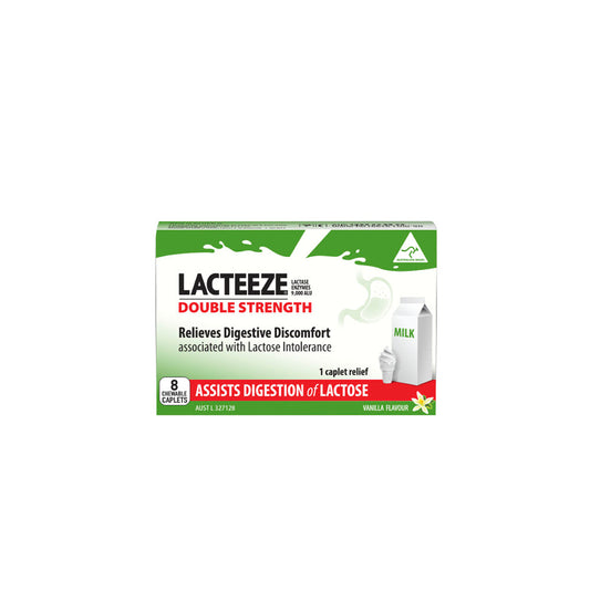 Lacteeze Double Strength Chewable - 8 pack