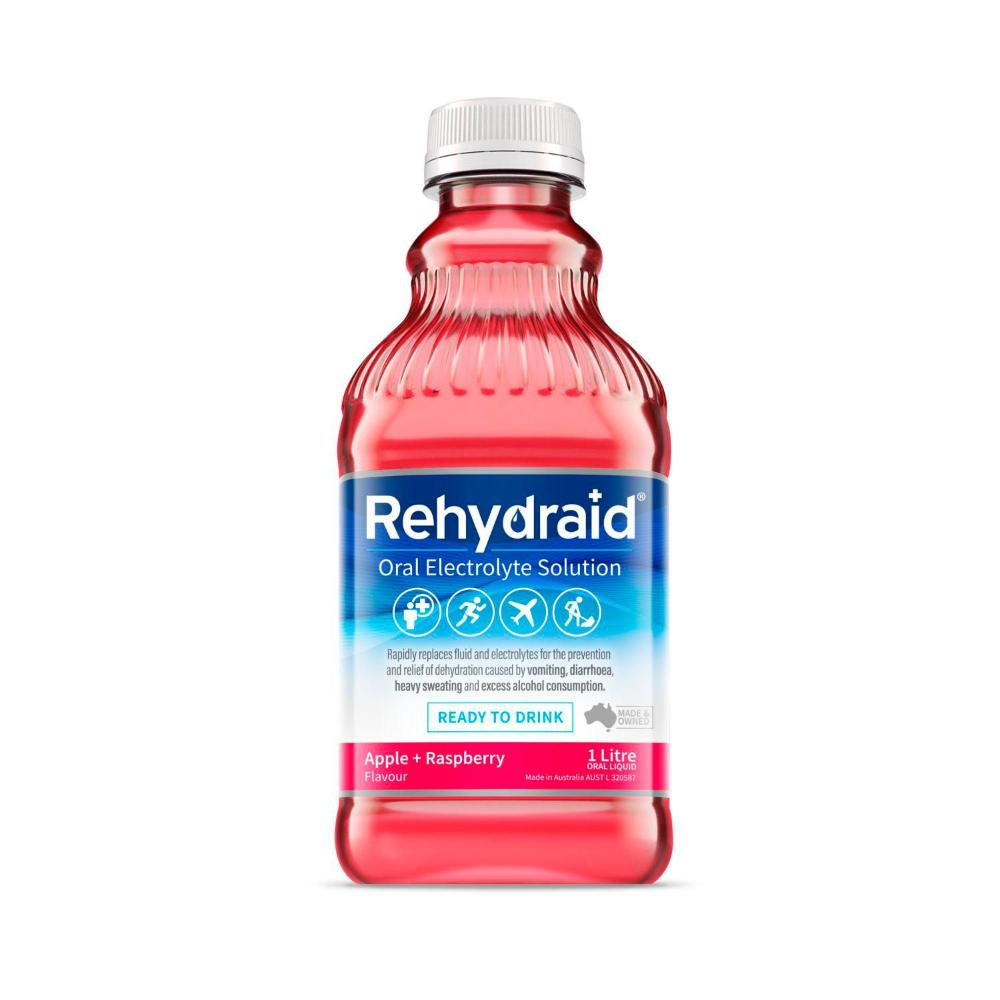 Rehydraid Ready To Drink Apple & Raspberry - 1L