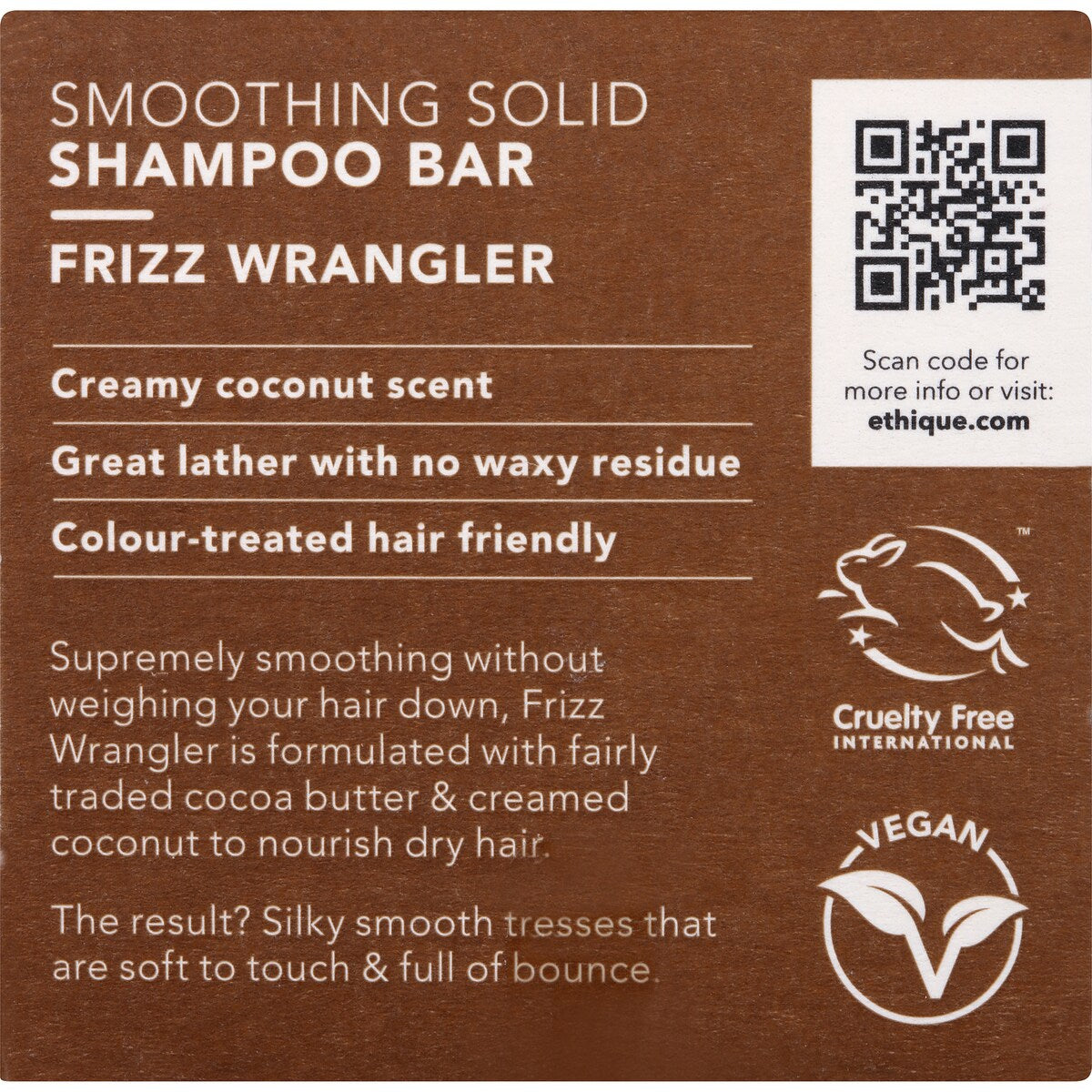 Ethique Solid Shampoo Bar Frizz Wrangler Dry Or Frizzy Hair 110g