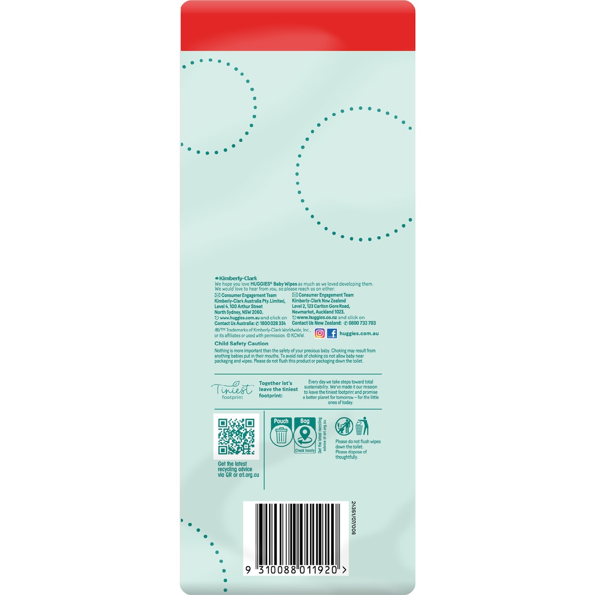 Huggies Gentle Cleanse Baby Wipes Fragrance Free 240 Pack