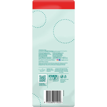 Huggies Gentle Cleanse Baby Wipes Fragrance Free 240 Pack