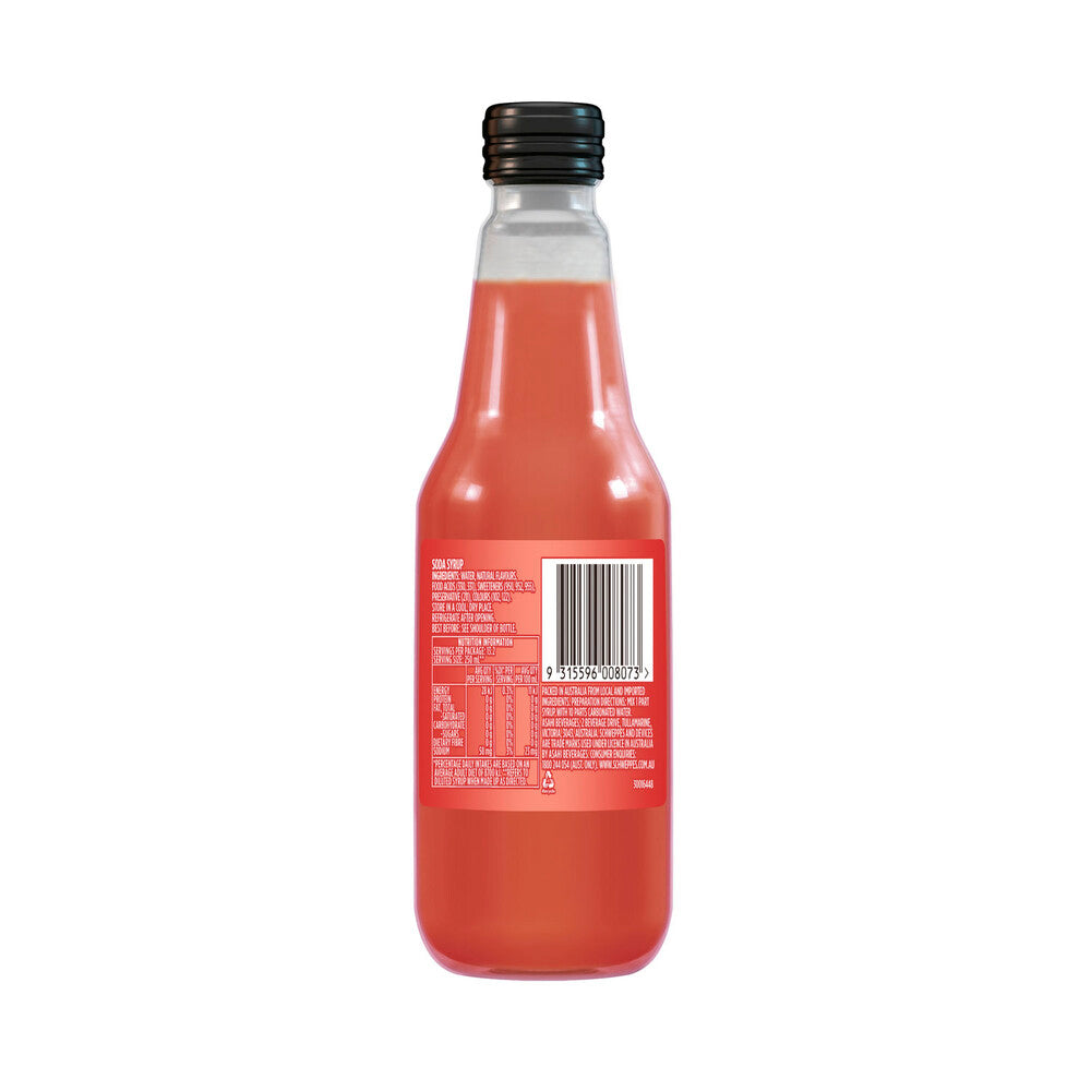 Schweppes Zero Sugar Lemon Lime Bitters Soda Syrup Sugar Free Cordial - 300mL