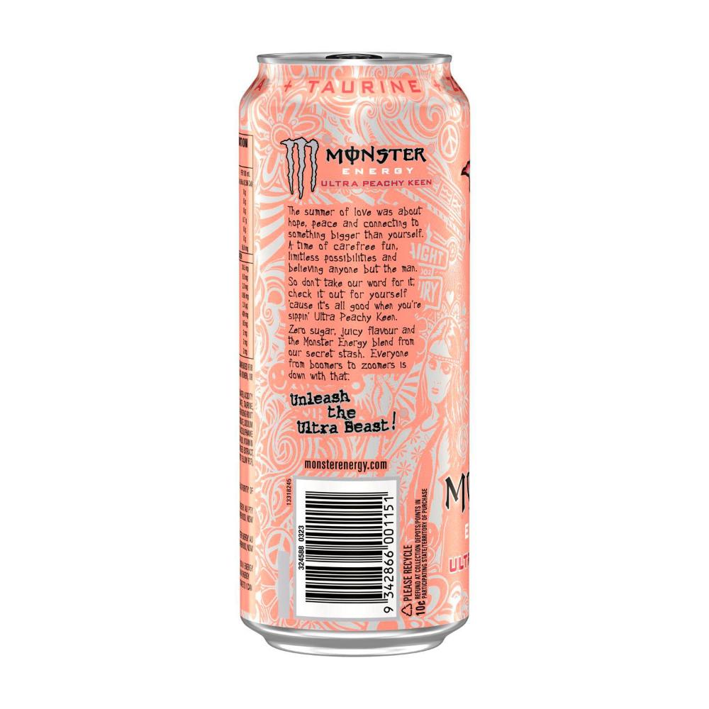 Monster Energy Ultra Peachy Keen Can - 500mL