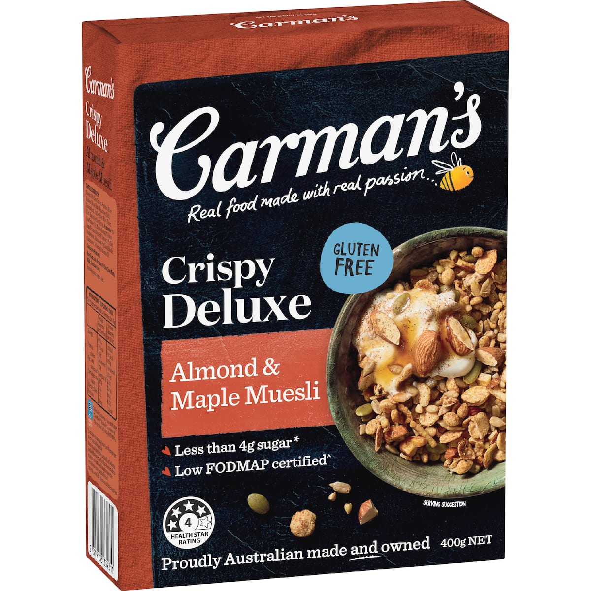 Carman's Muesli Crispy Deluxe Almond & Maple 400g
