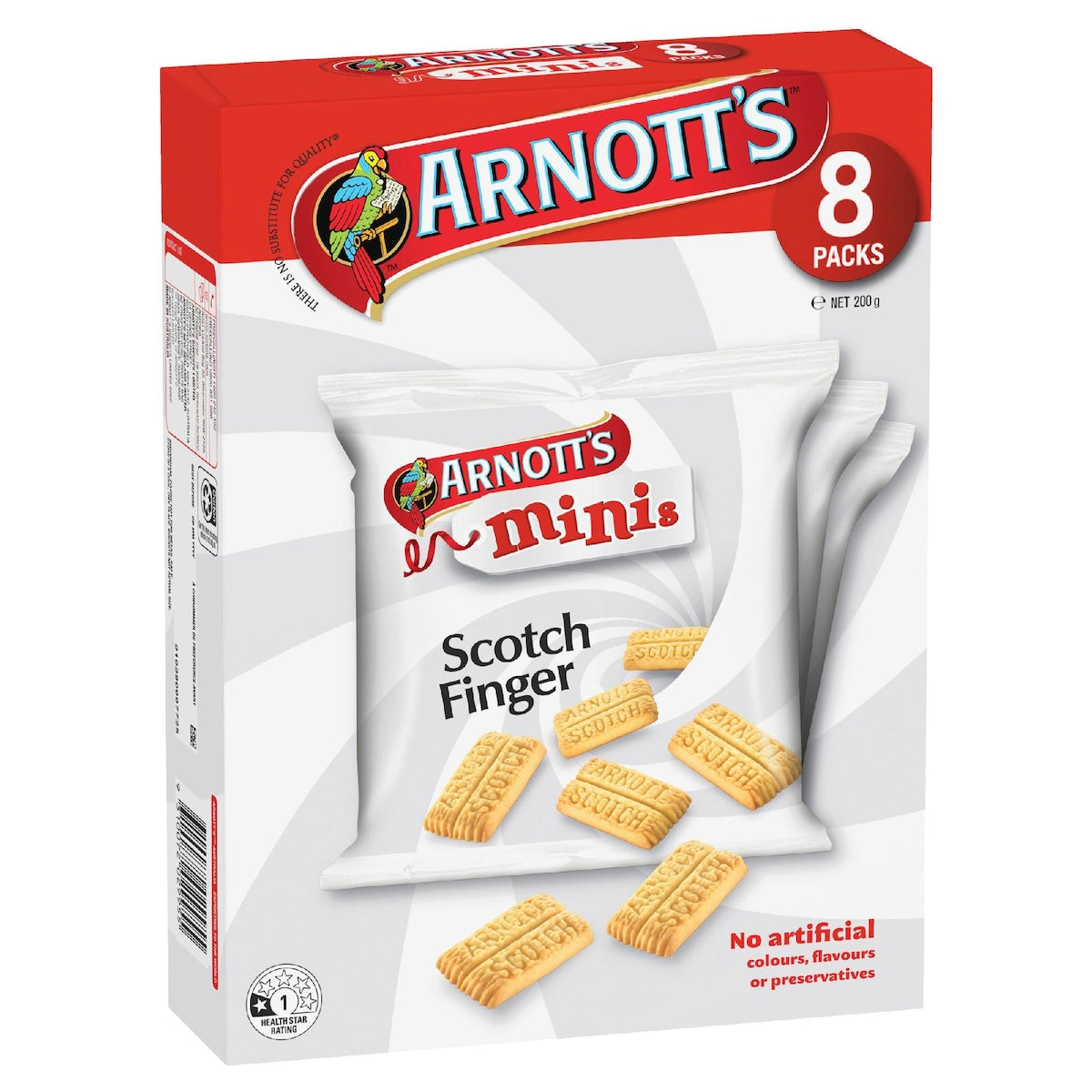 Arnotts Mini Scotch Finger Multipack Biscuits 8 pack