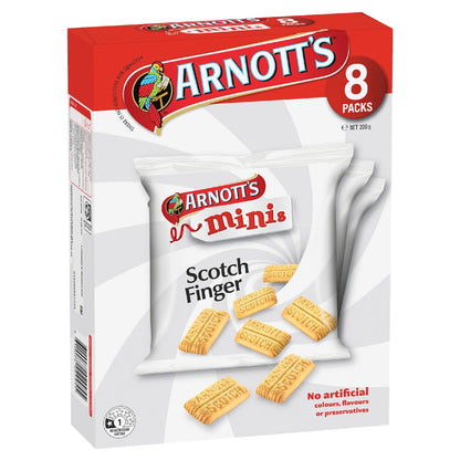 Arnotts Mini Scotch Finger Multipack Biscuits 8 pack