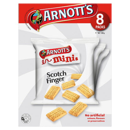 Arnotts Mini Scotch Finger Multipack Biscuits 8 pack
