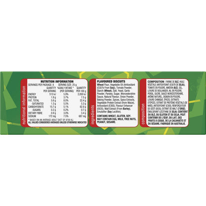 Arnotts Shapes Multipack Cracker Biscuits Barbecue 8 pack