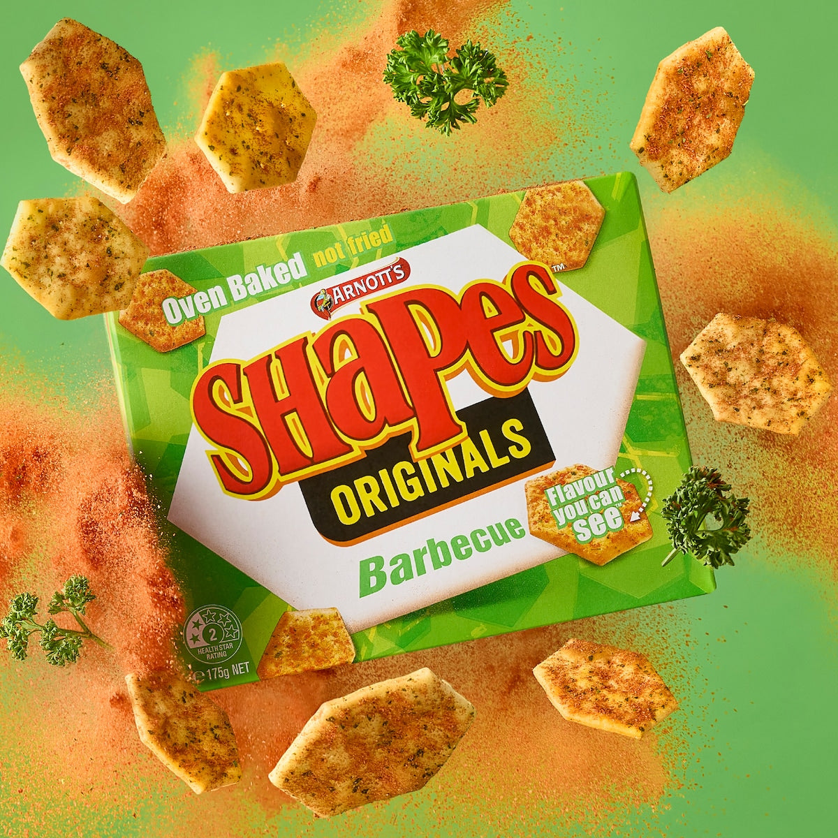 Arnotts Shapes Cracker Biscuits Barbecue 8 Pack