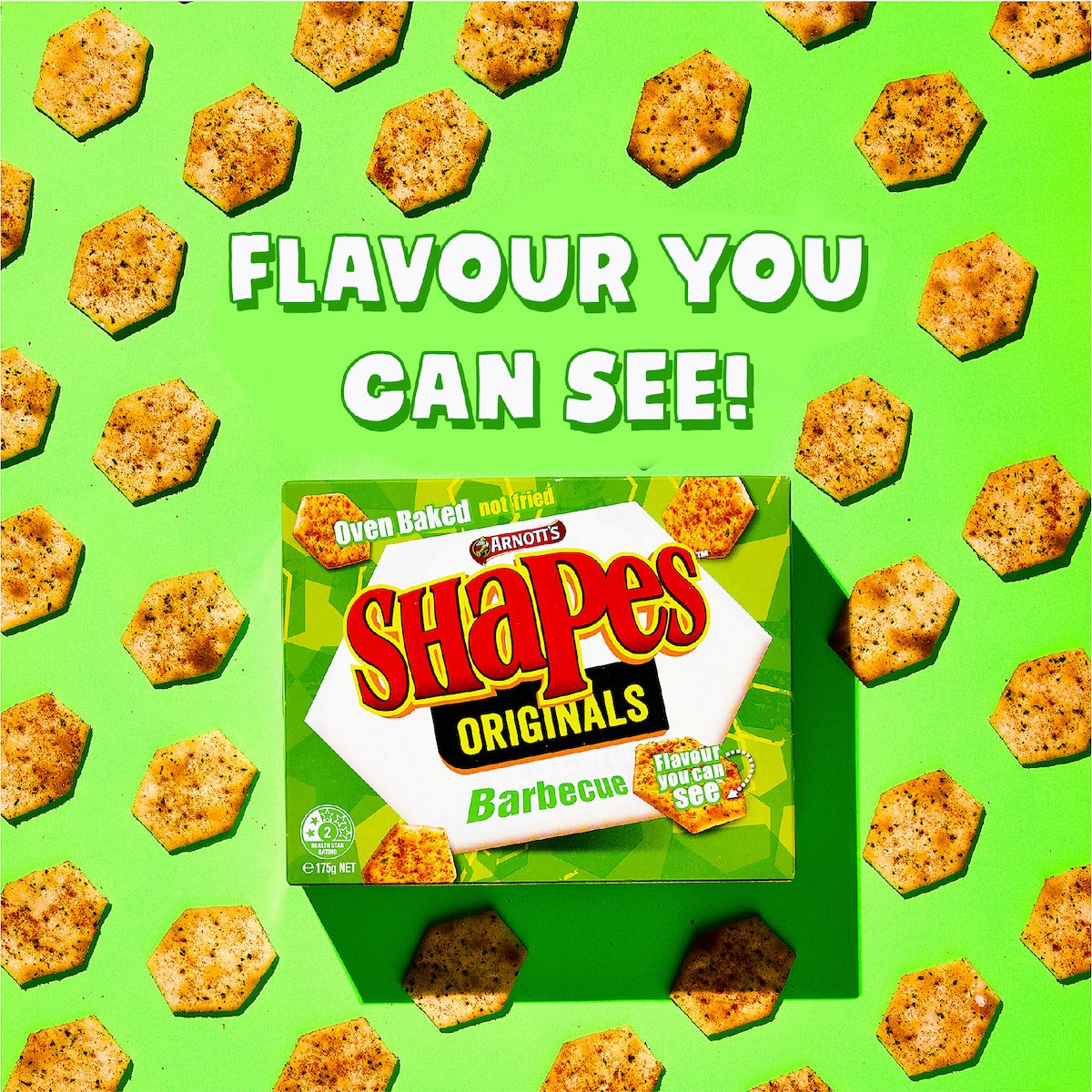 Arnotts Shapes Cracker Biscuits Barbecue 8 Pack