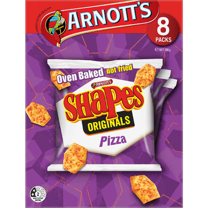 Arnotts Shapes Multipack Cracker Biscuits Pizza 8 pack