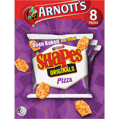 Arnotts Shapes Multipack Crackers Pizza 8 Pack