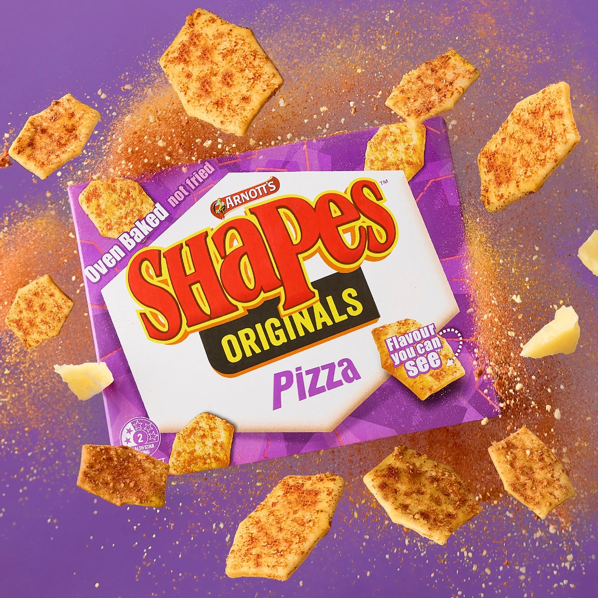 Arnotts Shapes Multipack Crackers Pizza 8 Pack