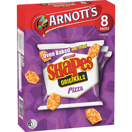 Arnotts Shapes Multipack Crackers Pizza 8 Pack