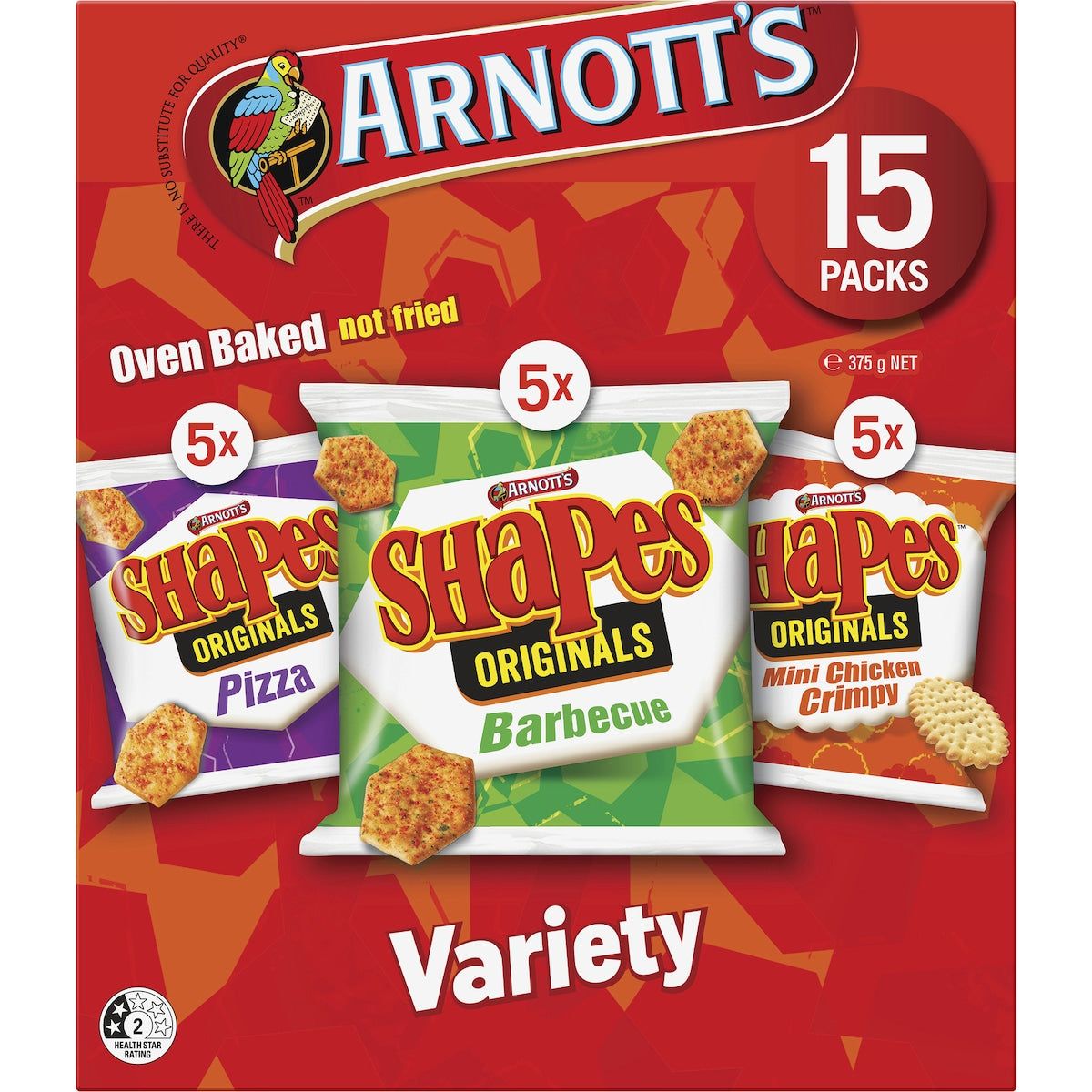 Arnotts Shapes Cracker Biscuits Variety 15 Pack
