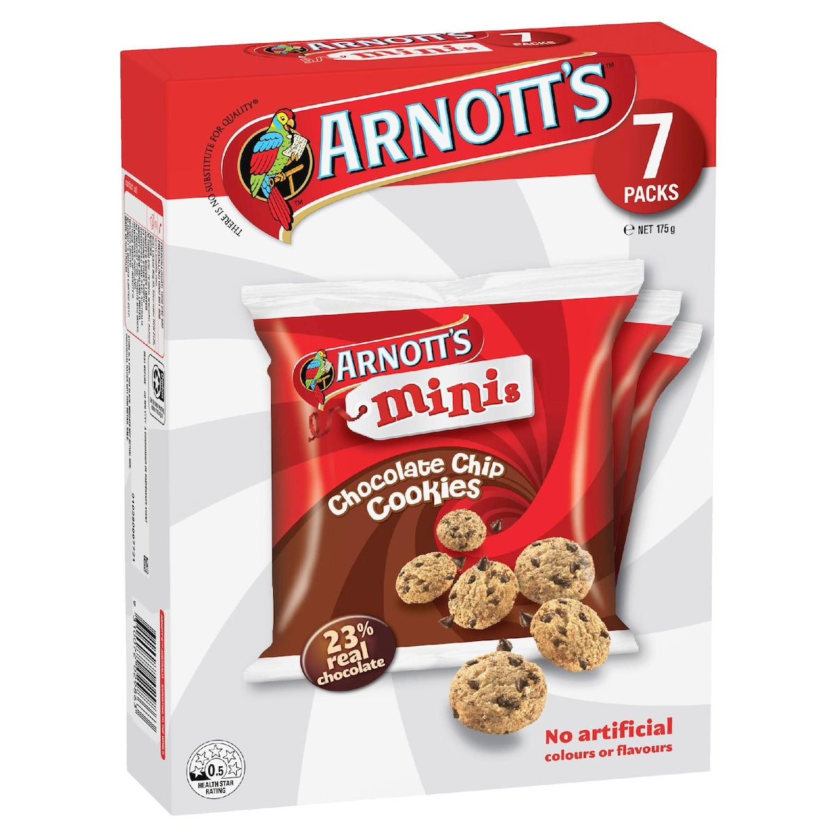 Arnotts Mini Choc Chip Cookie Multipack Biscuits 7 pack