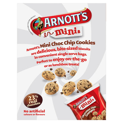 Arnotts Mini Choc Chip Cookie Multipack Biscuits 7 pack