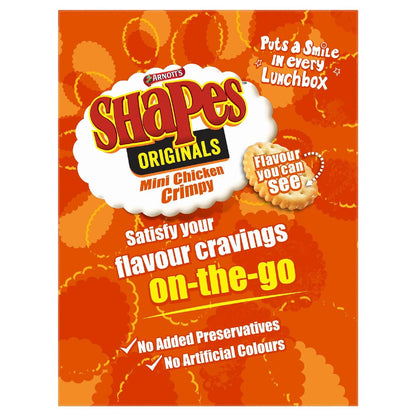Arnotts Shapes Multipack Cracker Biscuits Mini Chicken Crimpy 8 pack