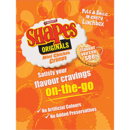 Arnotts Shapes Multipack Crackers Mini Chicken Crimpy 8 Pack