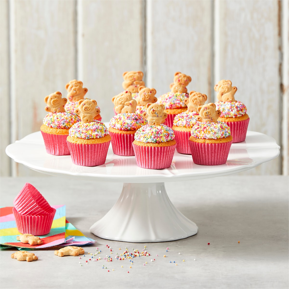 Arnotts Tiny Teddy Hundreds & Thousands Biscuits 8 Pack