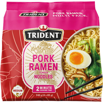 Trident Ramen Instant Noodles Pork Flavoured 340g
