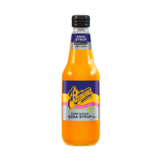 Passiona Zero Sugar Passionfruit Soda Syrup Cordial For Soda Water 300ml