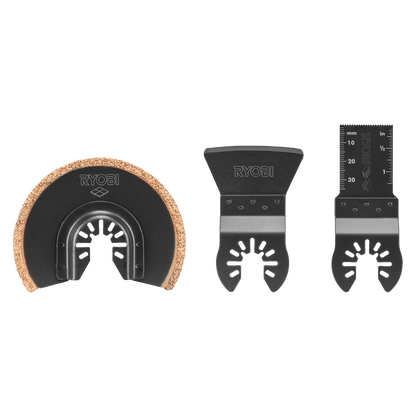 Ryobi Multi Tool Tile Blade Set - 91mm - 3 Piece