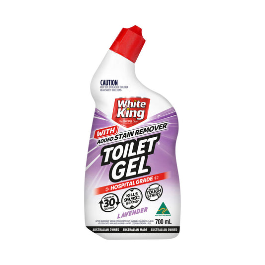 White King Toilet Gel With Stain Remover Lavender - 700mL