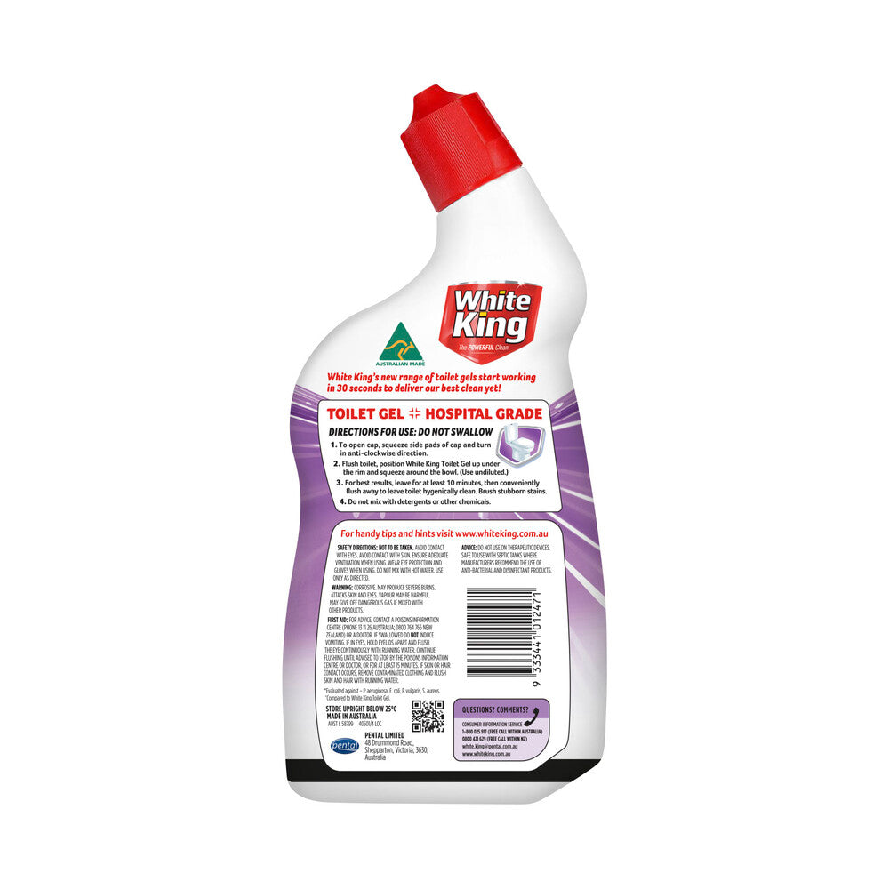 White King Toilet Gel With Stain Remover Lavender - 700mL