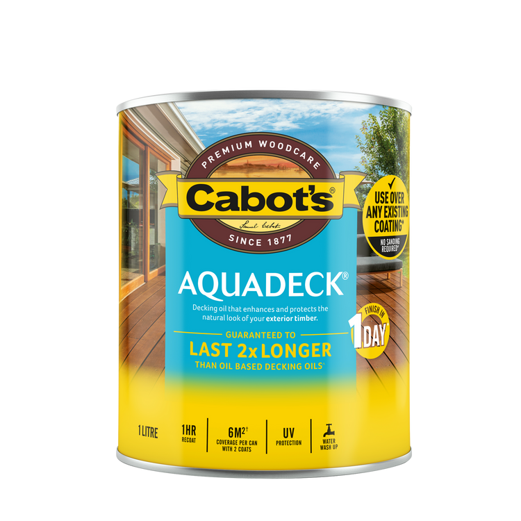 Cabot Aquadeck Decking Oil - 1L