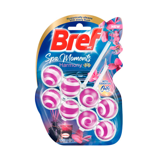 Bref Spa Moments Toilet Cleaner Rim Block Harmony 2x50g - 100g