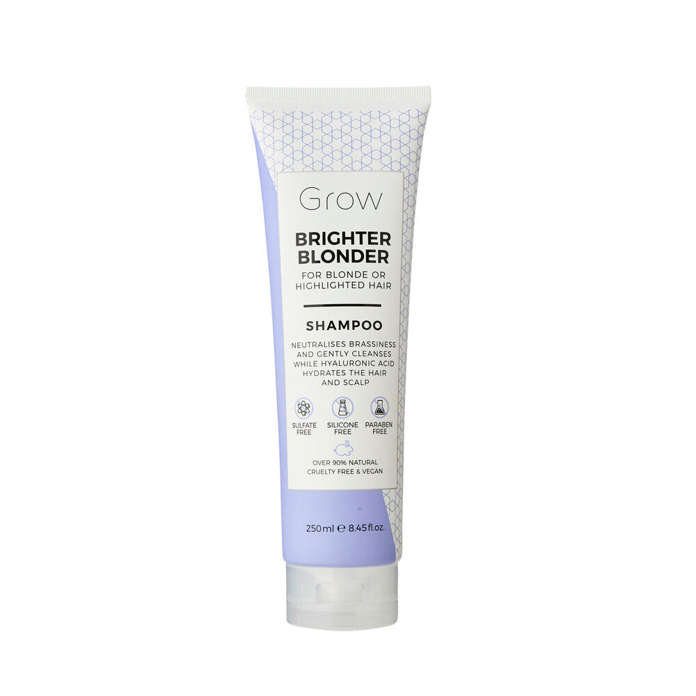 Grow Brighter Blonder Purple Toning Shampoo - 250mL