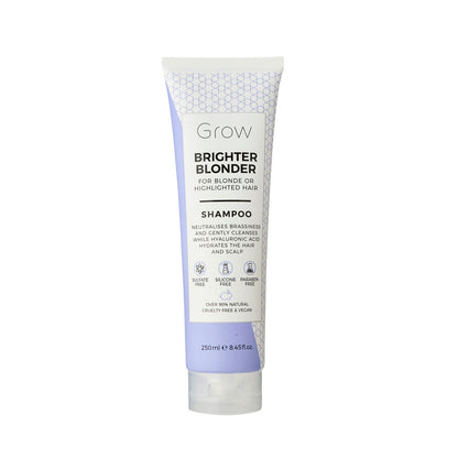 Grow Brighter Blonder Purple Toning Shampoo - 250mL