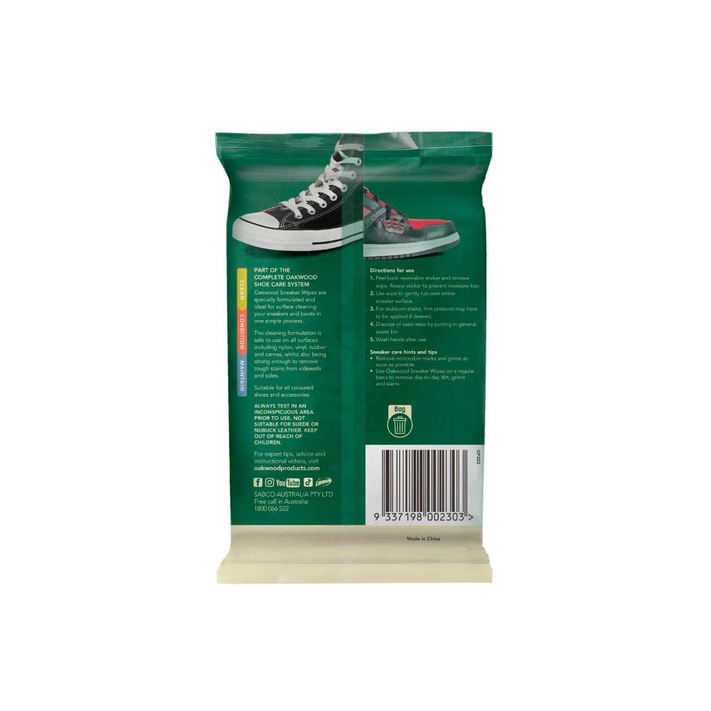 Oakwood Sneaker Wipes - 16 Pack