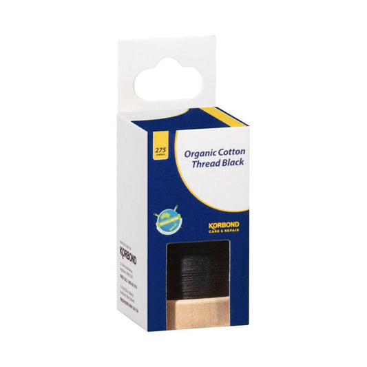 Korbond Organic Cotton Thread Black - 1 each