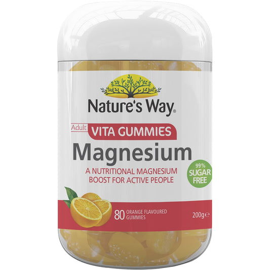 Natures Way Magnesium Vita Gummies 80 pack