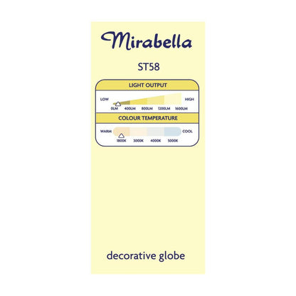 Miirabella Led St58 Filament Amber Es 2w 150lm - 1 each