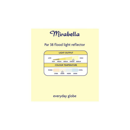 Mirabella Colour Box Led Par 38 Es 15w 1300lum 3000k - 1 Each
