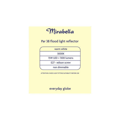 Mirabella Colour Box Led Par 38 Es 15w 1300lum 3000k - 1 Each