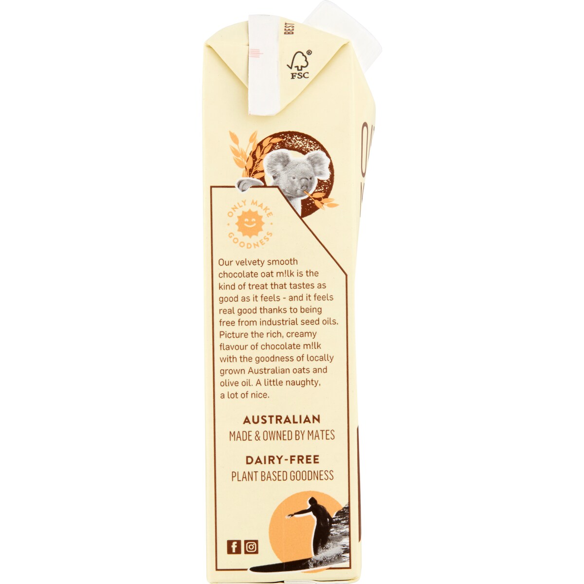 Oat Milk Goodness Omg Chocolate Oat Milk 350ml