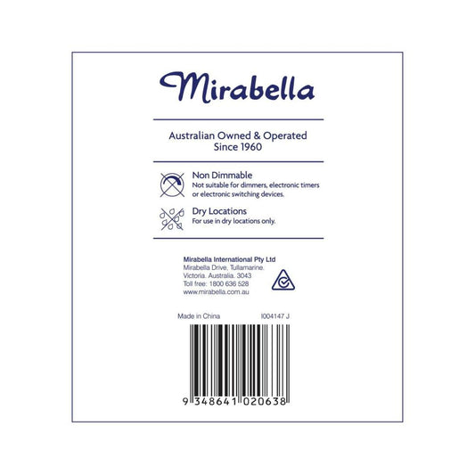 Miirabella Ed Gls BC 11w 1000lum 2700k Warm White A60 - 2 pack