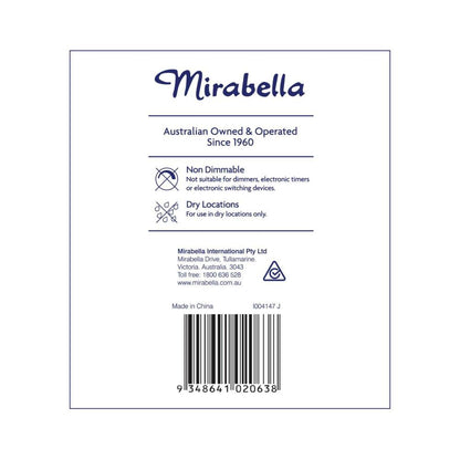 Mirabella Led 2pk Gls BC 11w 1000lum 2700k Warm White A60 - 2 Pack