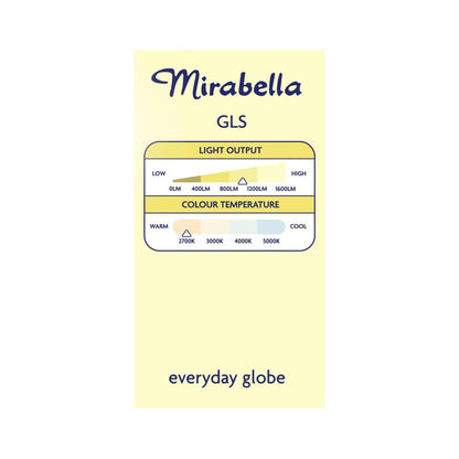 Miirabella Led Gls BC 11w 1000lum 2700k Warm White Brand A60 - 2 pack