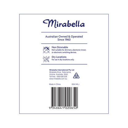 Miirabella Led Gls BC 11w 1000lum 4000k Cool White Brand A60 | 2 pack