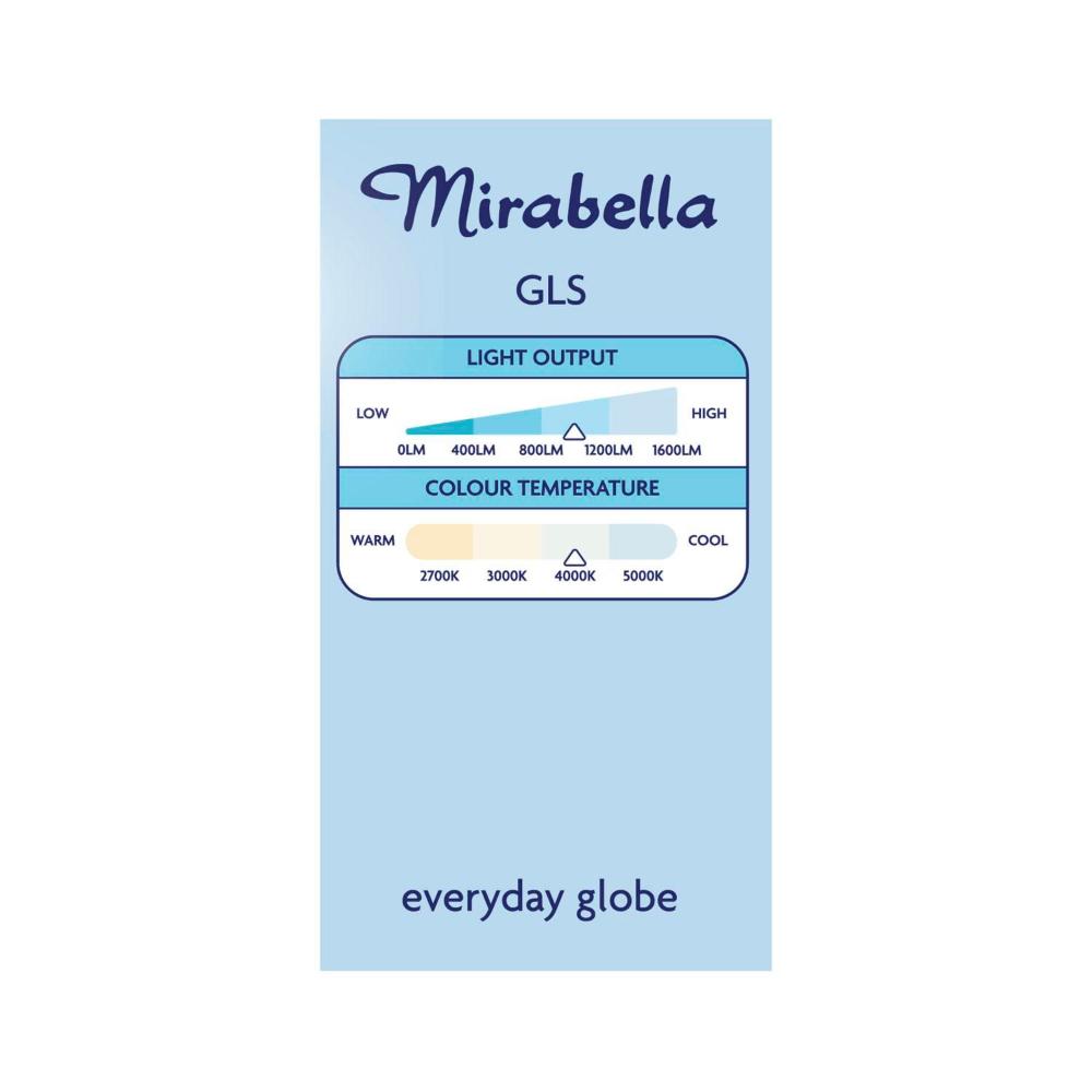 Mirabella Led 2pk Gls Es 11w 1000lum 4000k Cool White Brand A60 - 2 Pack
