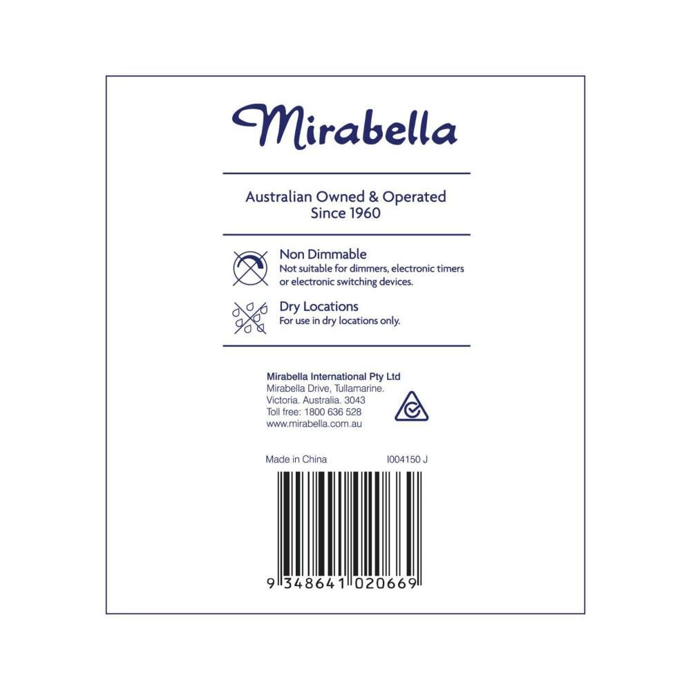 Mirabella Led 2pk Gls Es 11w 1000lum 4000k Cool White Brand A60 - 2 Pack