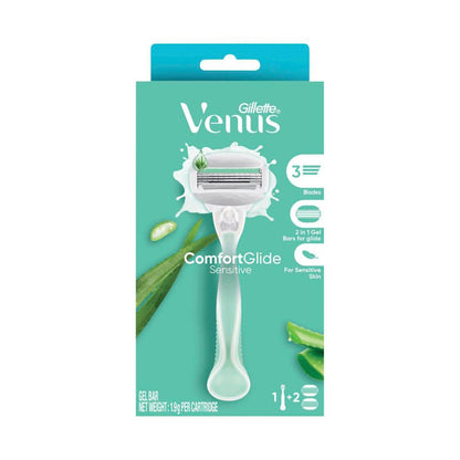 Gillette Venus Comfortglide Sensitive Razor With 2 Refils - 1 Each