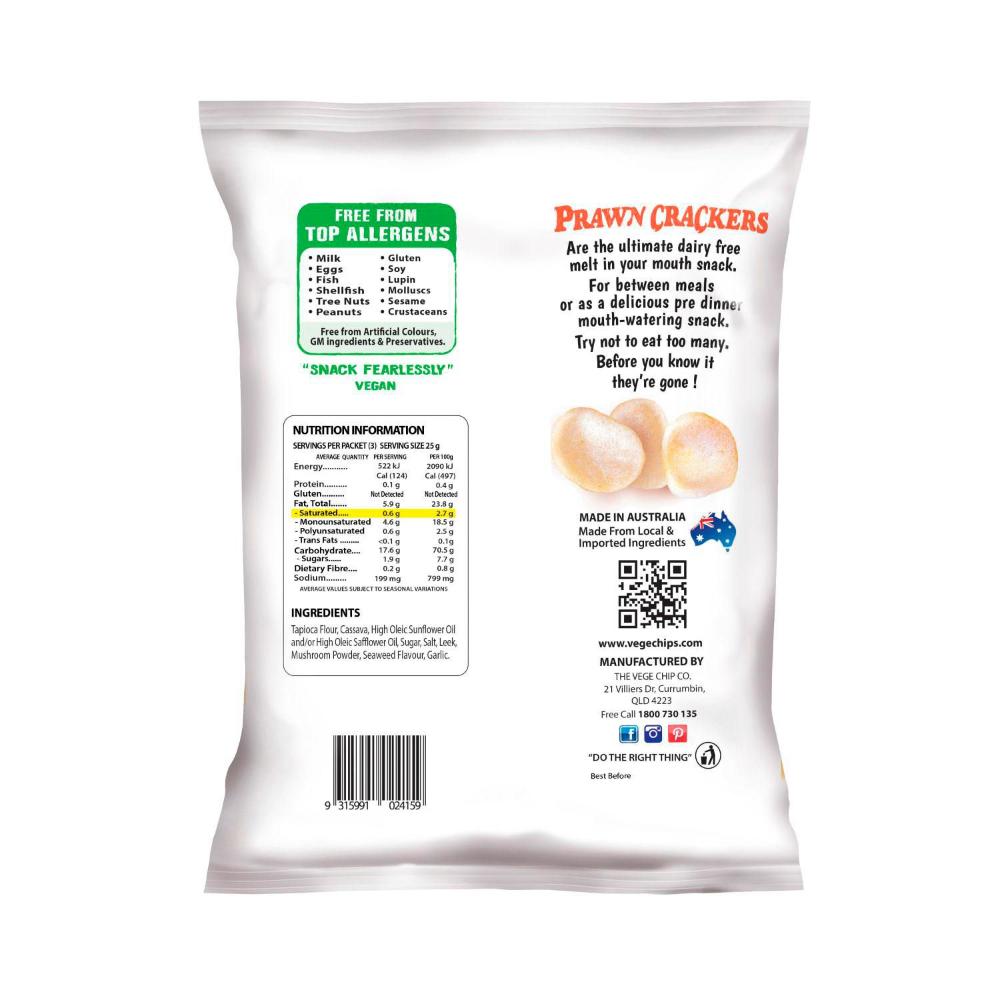Vege Vegan Prawn Crackers Sea Salt - 75g