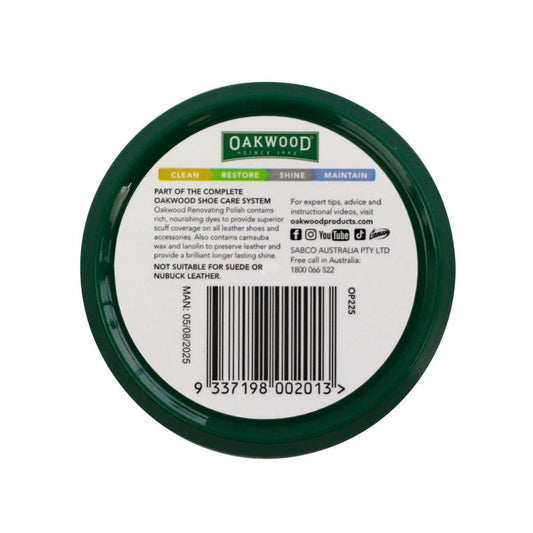 Oakwood Renovating Polish Black - 65g